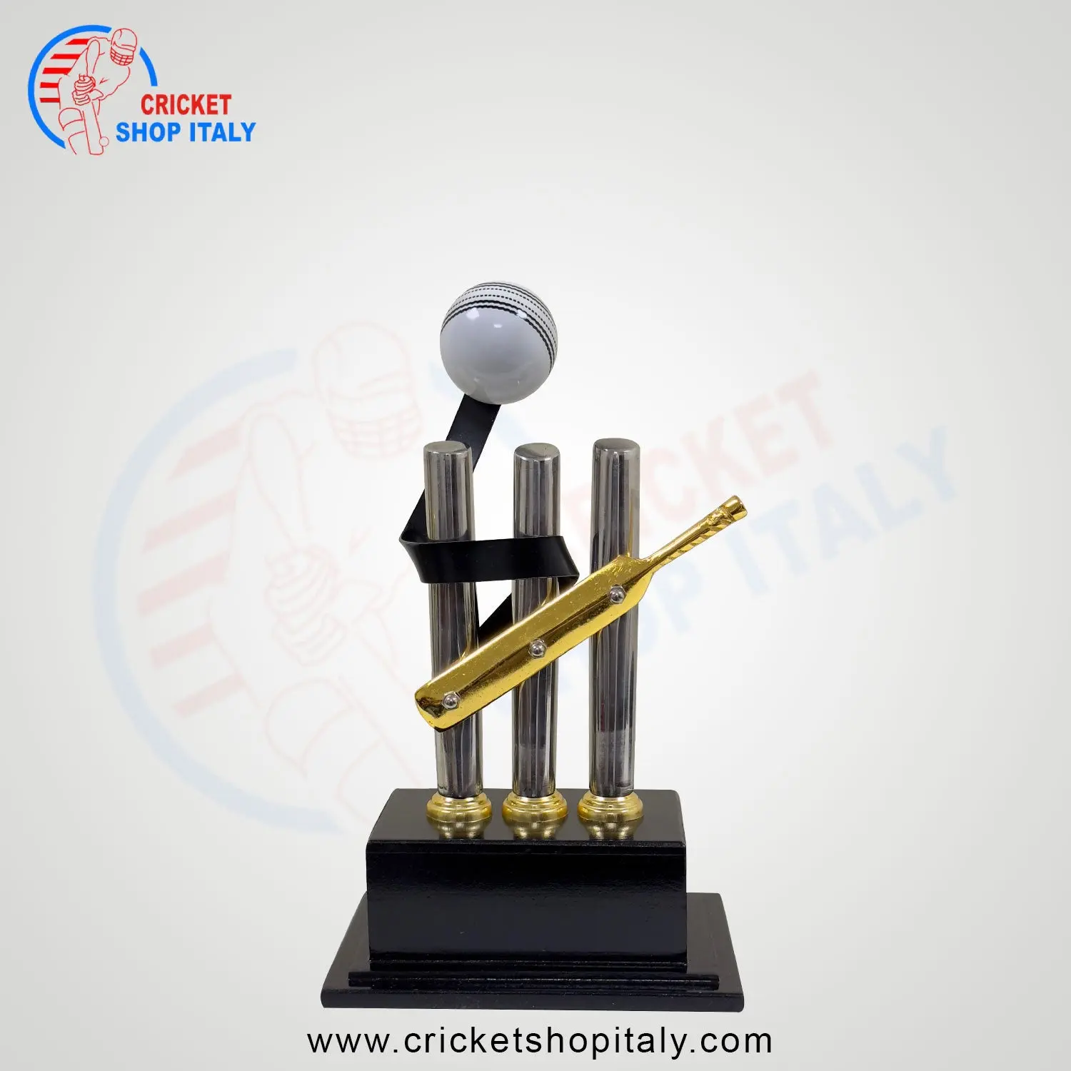 Cricket Bat Ball & Stump Trophy - Image 4