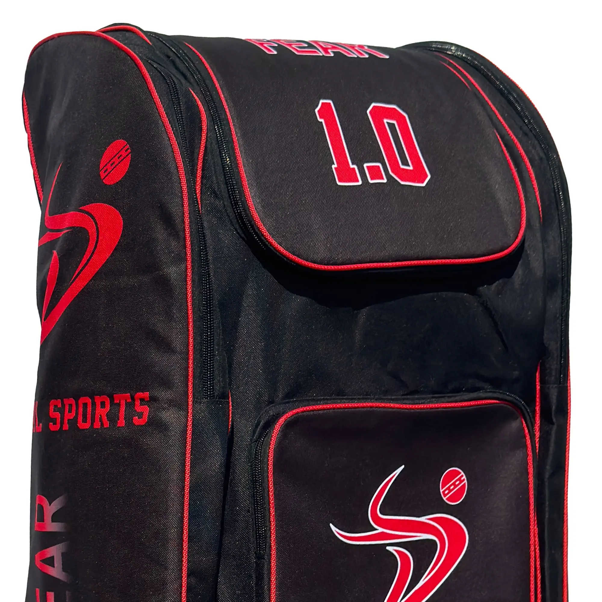 DS 1.0 Duffle Cricket Bag Black/Red - Image 7