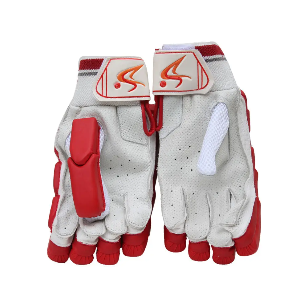 DS Red Cricket Pads & Gloves Set - Image 9