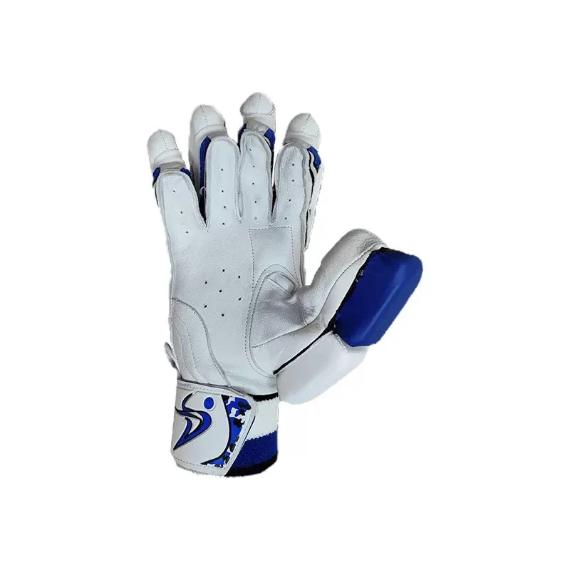 DS D 1.0 White/Blu Batting Gloves Adult - Image 3