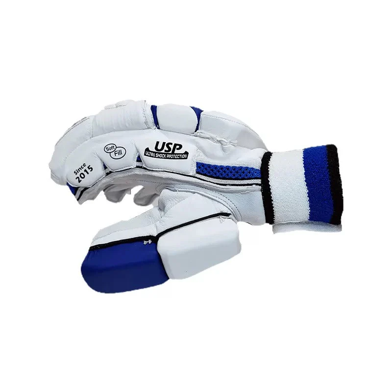 DS D 1.0 White/Blu Batting Gloves Adult - Image 4
