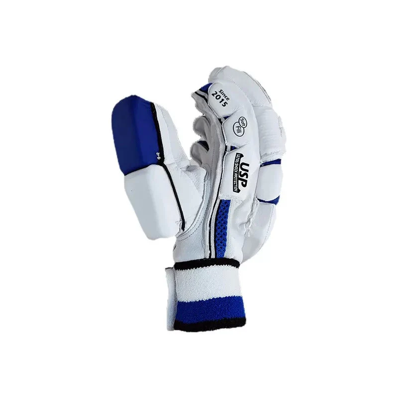 DS D 1.0 White/Blu Batting Gloves Adult - Image 5