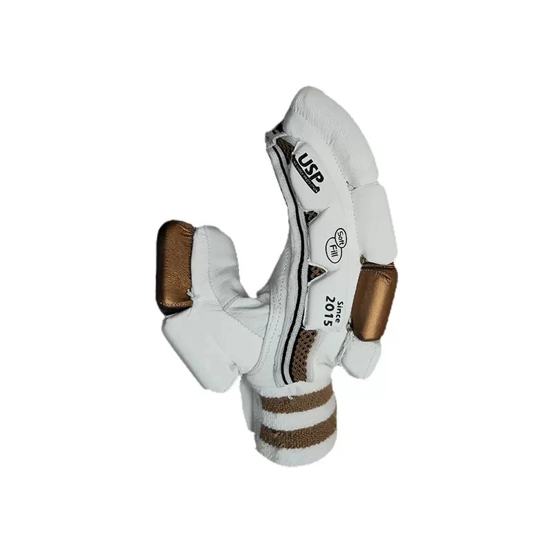 DS D 1.0 White/Gold Batting Gloves Youth - Image 4