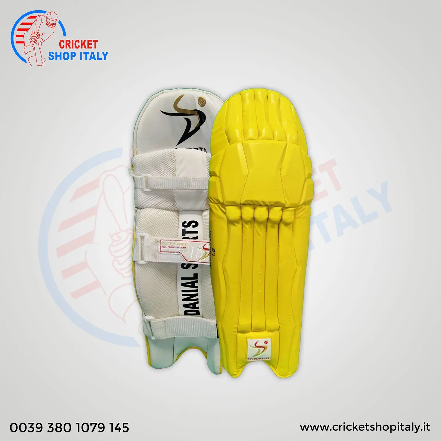 DS 1.0 Yellow Batting Pads Adult Ambi