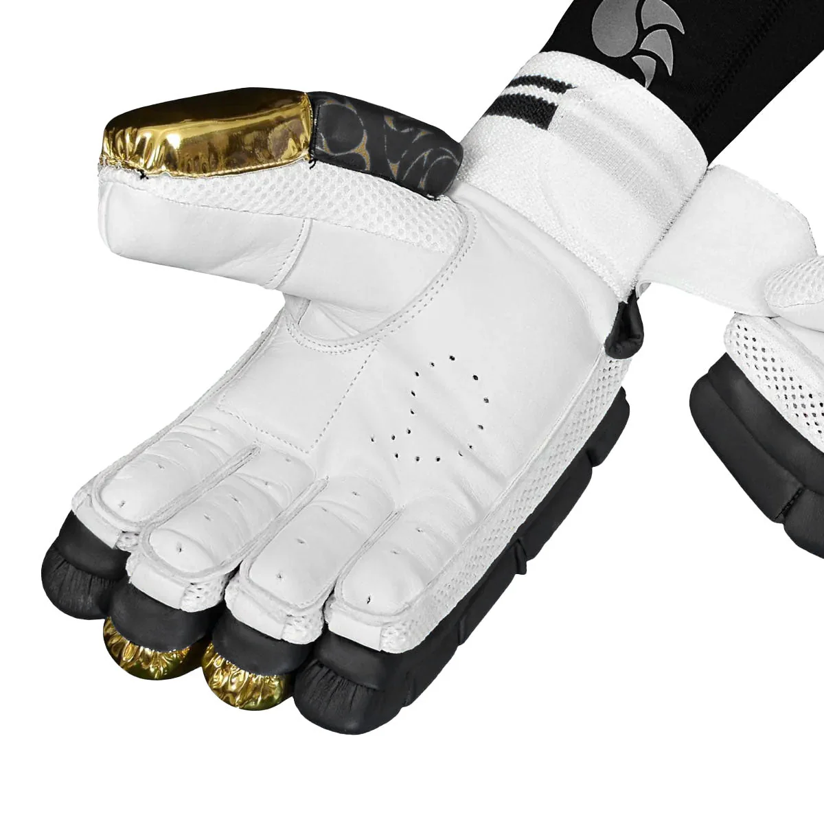DSC Strike 20/20 Batting Gloves Black - Image 3