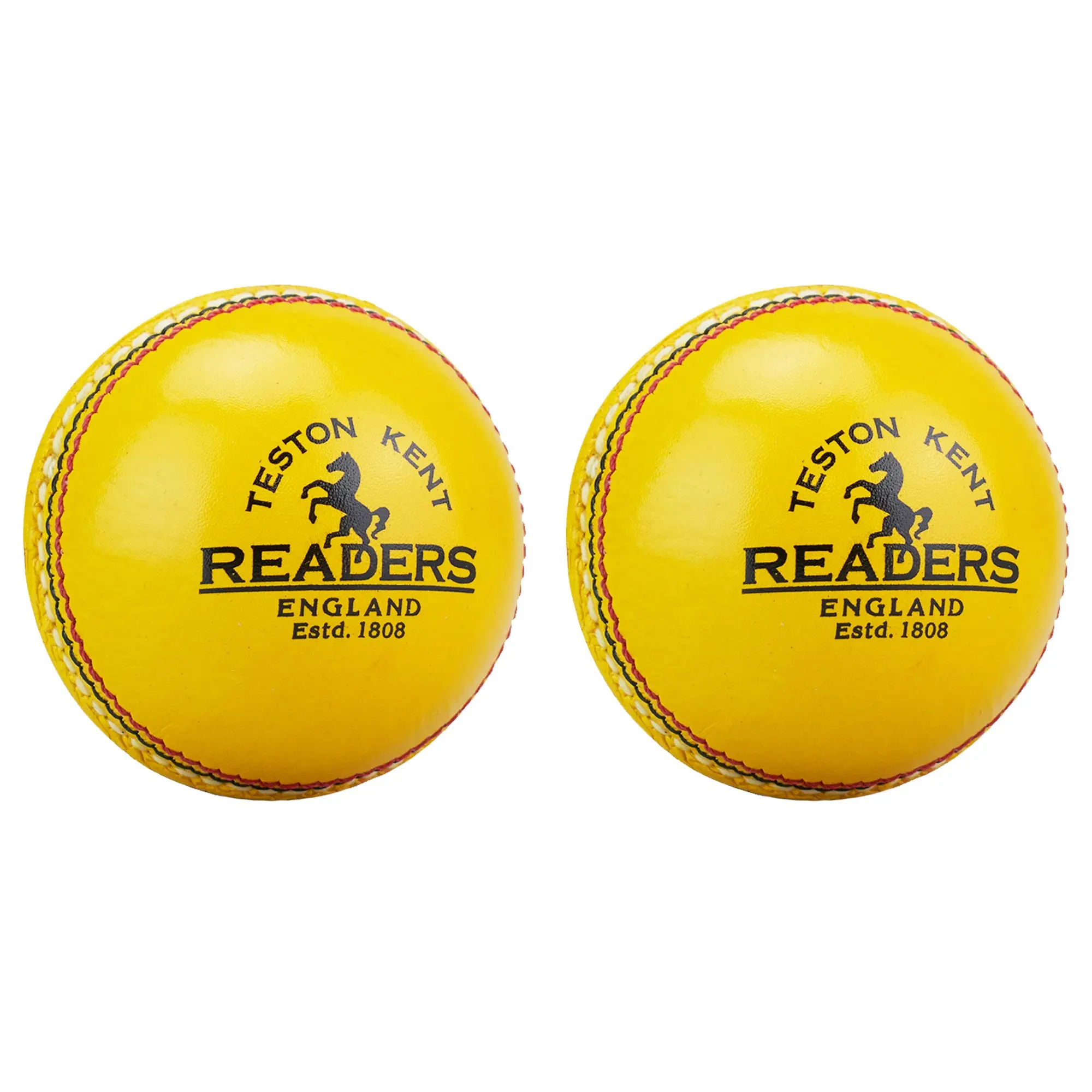 Kookaburra Readers Indoor Leather Yellow Cricket Ball - Image 2