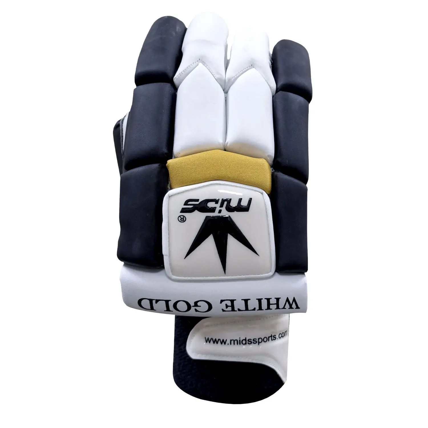 Mids White Gold Batting Gloves - Image 5