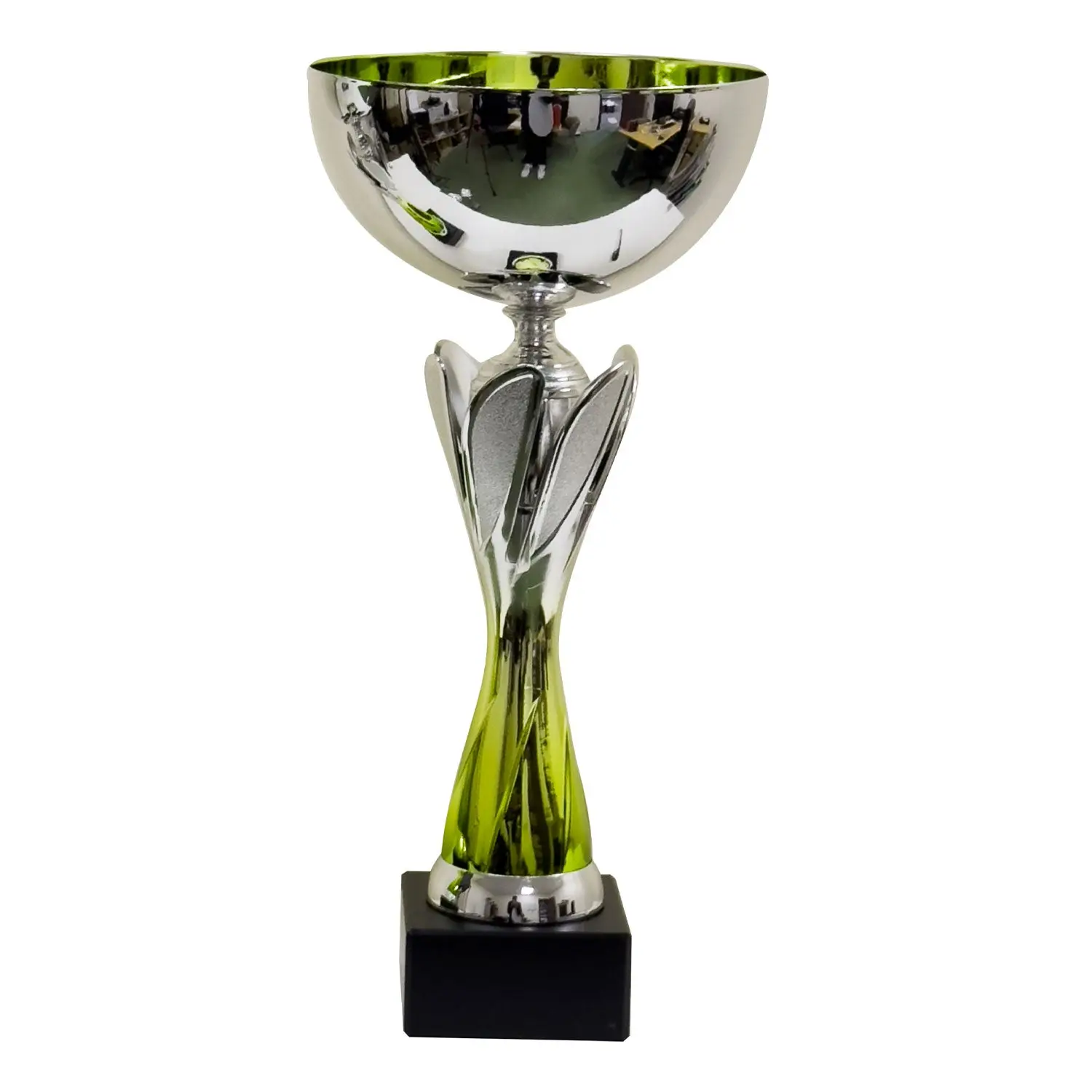 Rio Vista Silver & Green Metal Bowl Trophy Cup - Image 2